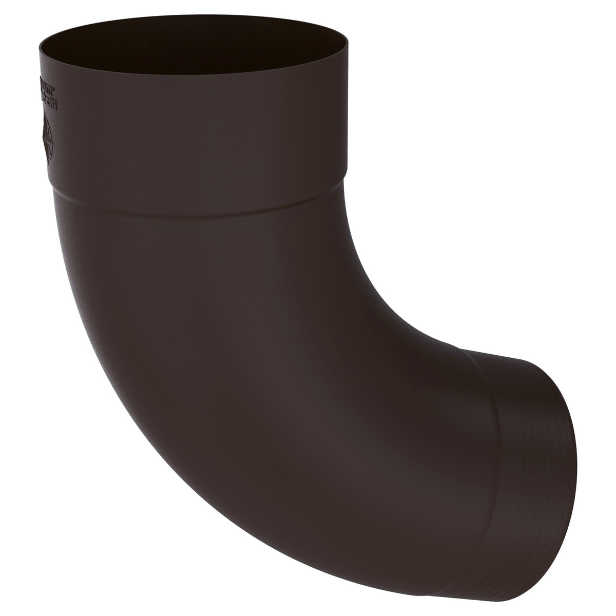 Zambelli Fallrohrbogen Meister-Bogen 72° 80 mm, Dunkelbraun RAL 8019, COLORDUR - 1 Stk.