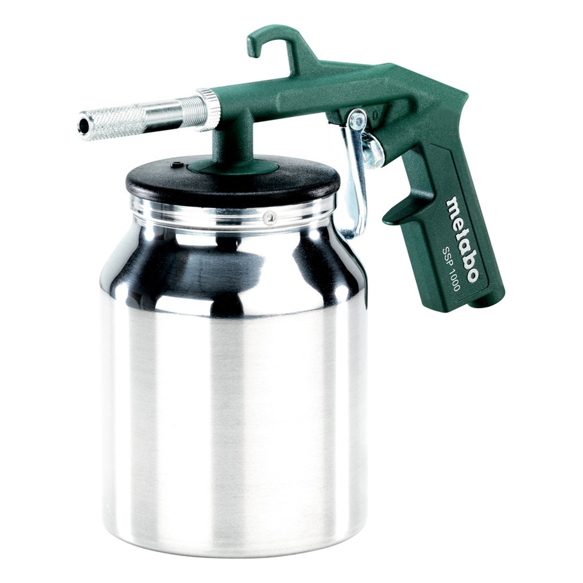 Metabo Druckluft-Sandstrahlpistole SSP 1000, 7 bar, mit Metall-Saugbecher und gehärteter Strahldüse