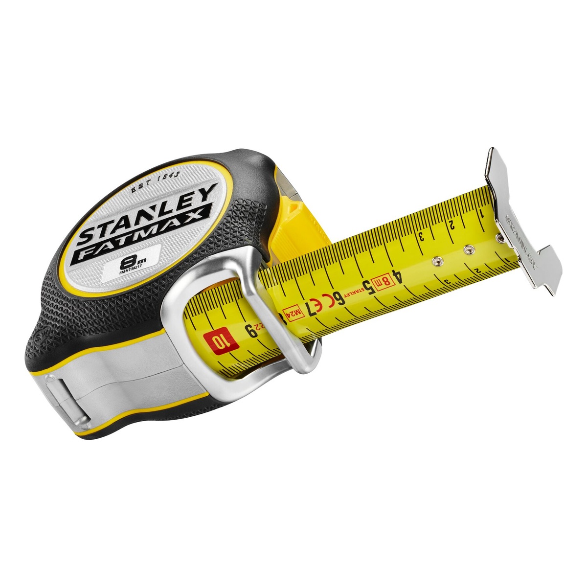 Stanley Bandmaß FATMAX Xtreme 8 m x 32 mm, BladeArmor 16 cm, Fingerbremse, beidseitig bedruckt