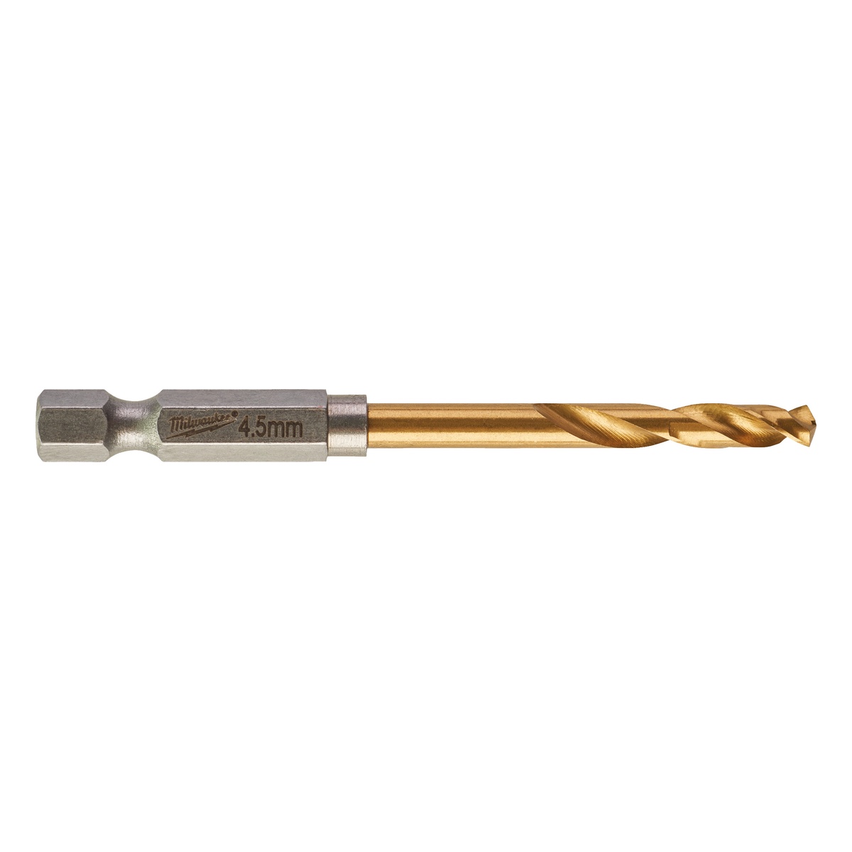 Milwaukee SHOCKWAVE Metallbohrer HSS-G RED HEX Titan 1/4" 4,5 mm - 10 Stk.