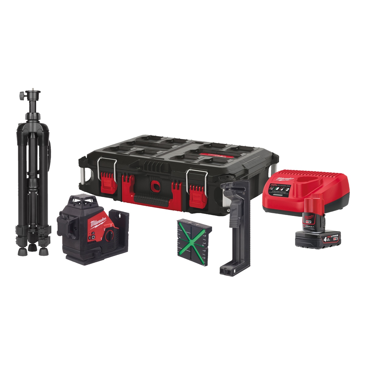 Milwaukee M12 3 x 360° Kreuzlinienlaser M123PLSKIT-401P - 1 Stk.