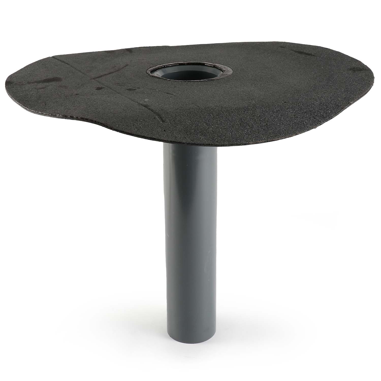 Fleck Flachdach-Unterteil DN 70 mit Flansch aus Bitumen-Schweißbahn Fleck Flachdach-Unterteil DN 70 mit Flansch aus Bitumen-Schweißbahn