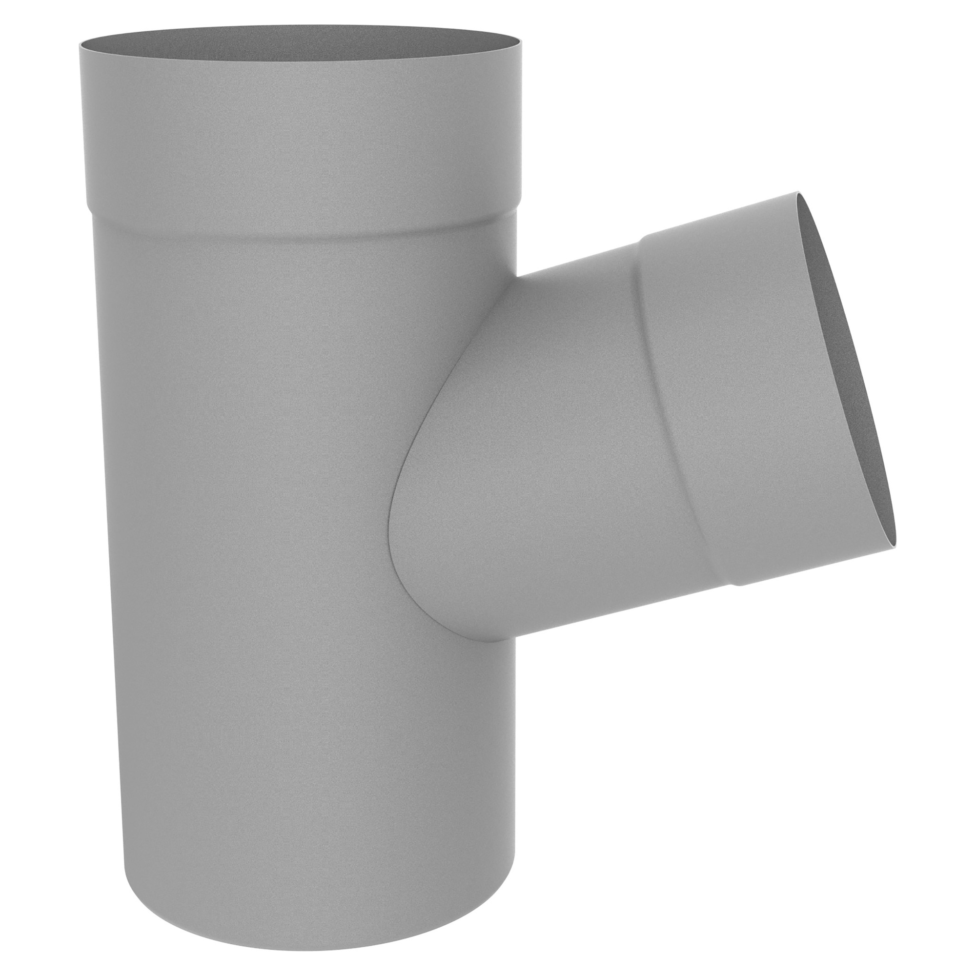 Zambelli Rohrabzweig 72° 120/100, Weißaluminium RAL 9006, COLORDUR - 1 Stk.