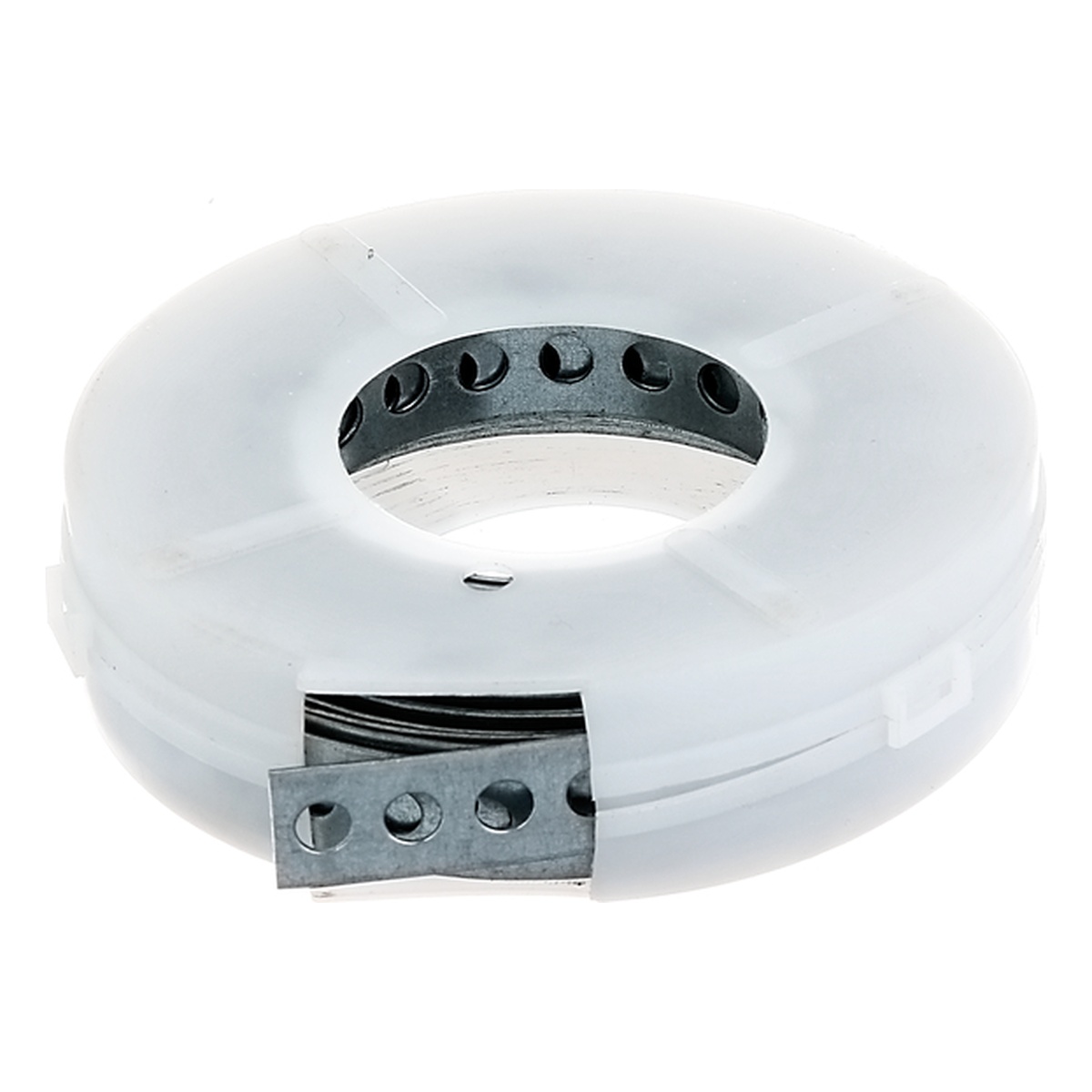 Alberts Lochband, 17 x 12 mm / 3 m, Stahl roh, sendzimirverzinkt, in Abrollkassette - 1 Stk.