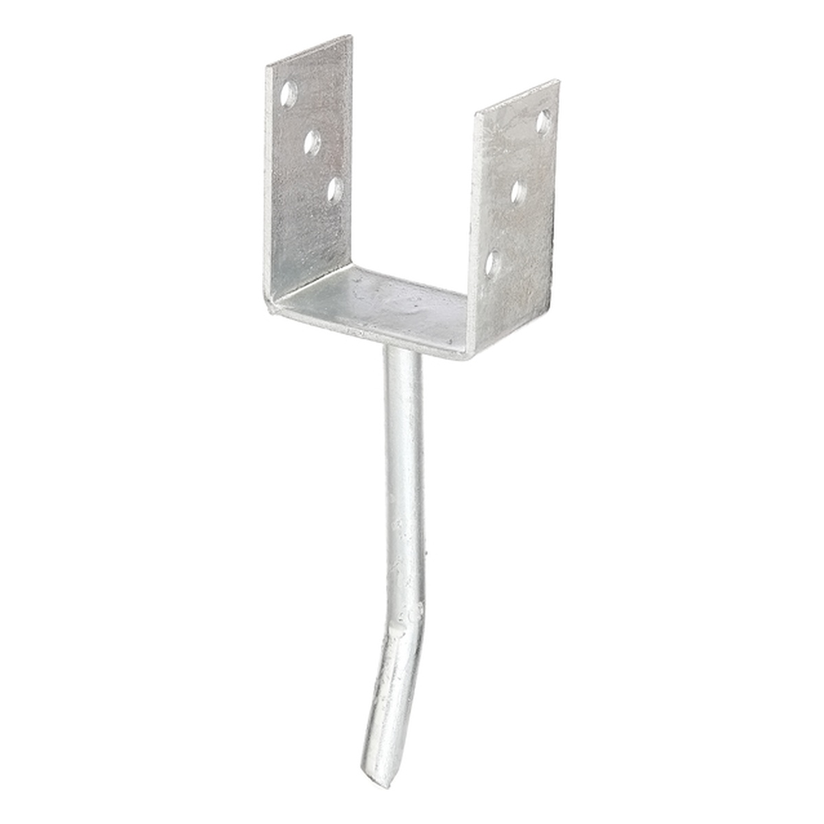 Alberts U-Pfostenträger mit Betonanker aus Rundstahl, 91 x 104 x 200 mm, Stahl roh, feuerverzinkt, CE-Kennzeichnung nach ETA-10/0210 - 1 Stk.