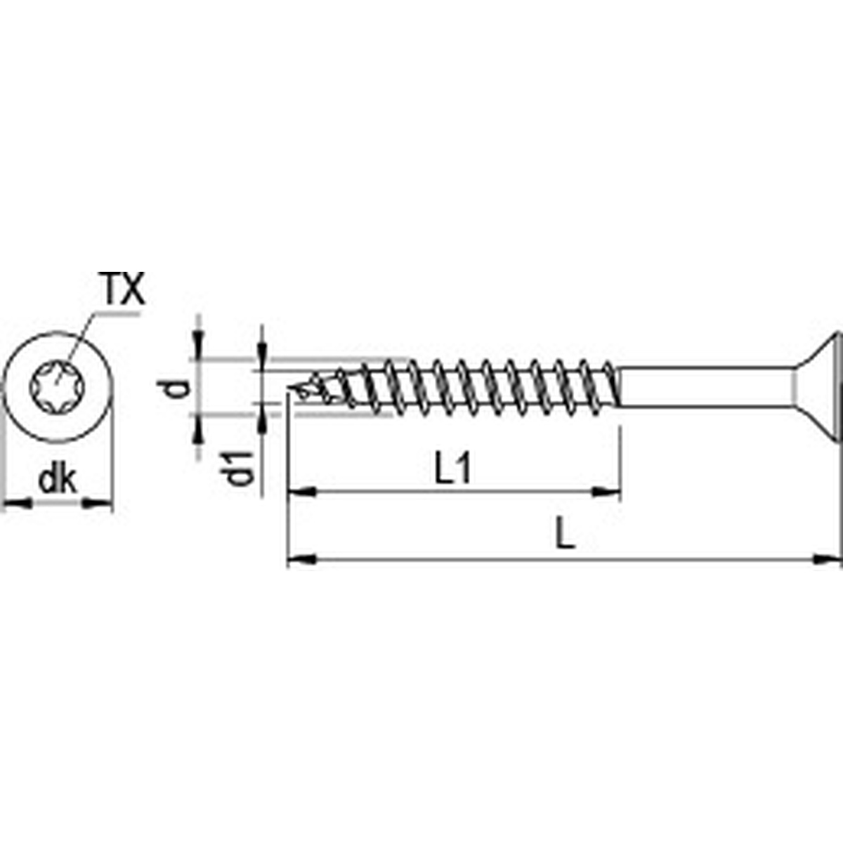 Reisser Q200 PLUS Spanplattenschraube 6,0x150 mm, Edelstahl A2, Teilgewinde, TX25 - 100 Stk.
