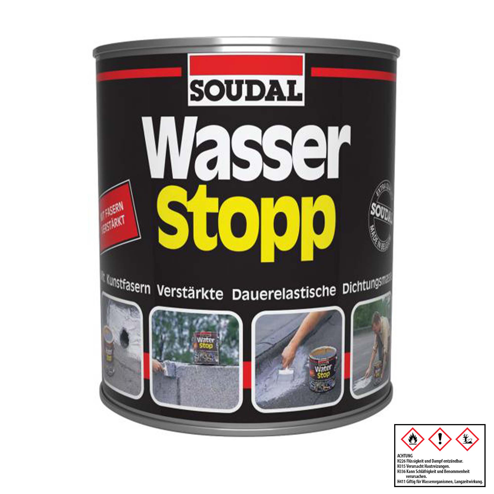 Soudal Wasserstopp 750g grau Dichtungsmasse Dach