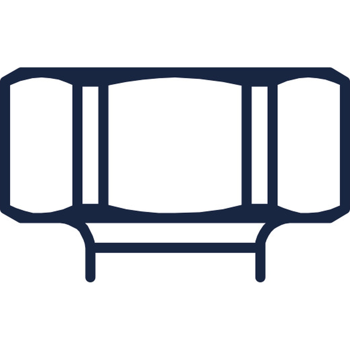 Reisser FABA-A Reparaturschraube 7,2x19 mm, E19, Edelstahl A2, Vollgewinde, SW3/8" - 100 Stk.