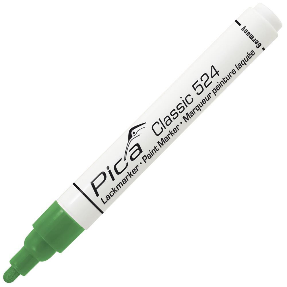 Pica Classic Industrie-Lackmarker 524 Rundspitze 2-4 mm, grün