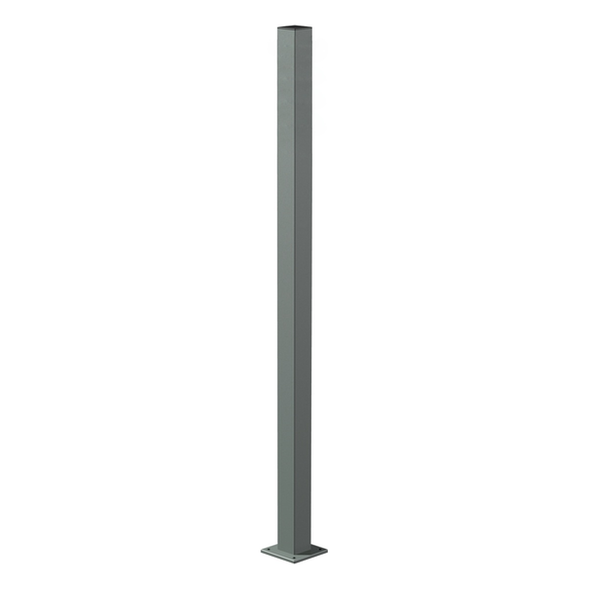 Alberts Zaunpfosten für Zaungabionen Cluster, 60 x 60 x 900 mm, Stahl roh, feuerverzinkt, zum Aufschrauben - 1 Stk.