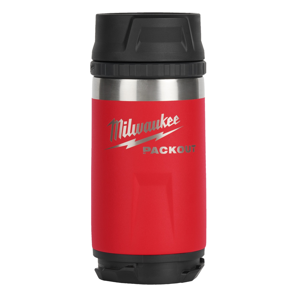 Milwaukee PACKOUT Isolierbecher 355 ml, mit Trinkdeckel, rot - 1 Stk.