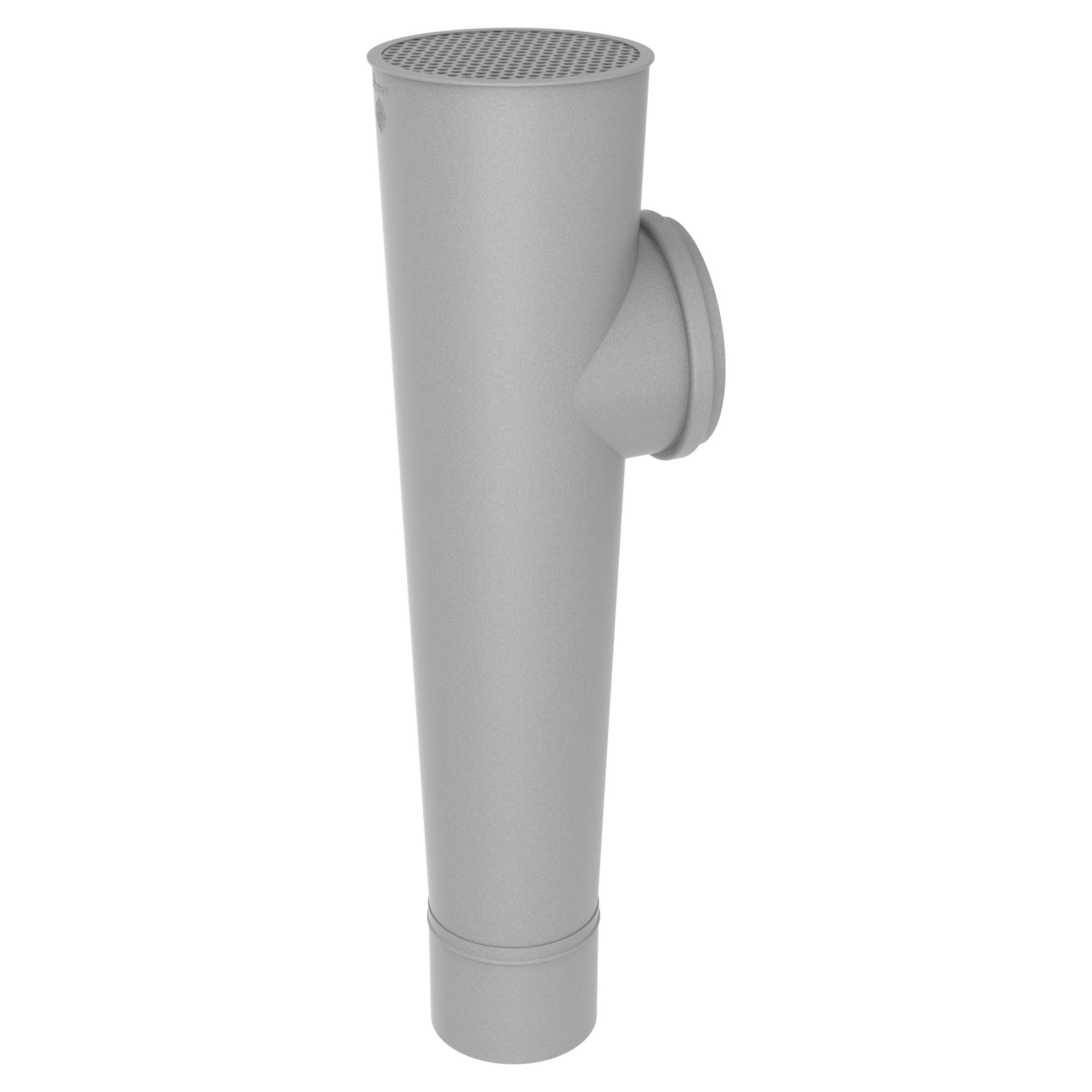 Zambelli Attika-Stutzen Ø 100/110 mm, Weißaluminium RAL 9006, COLORDUR, mit Zambelli-Logo - 1 Stk.