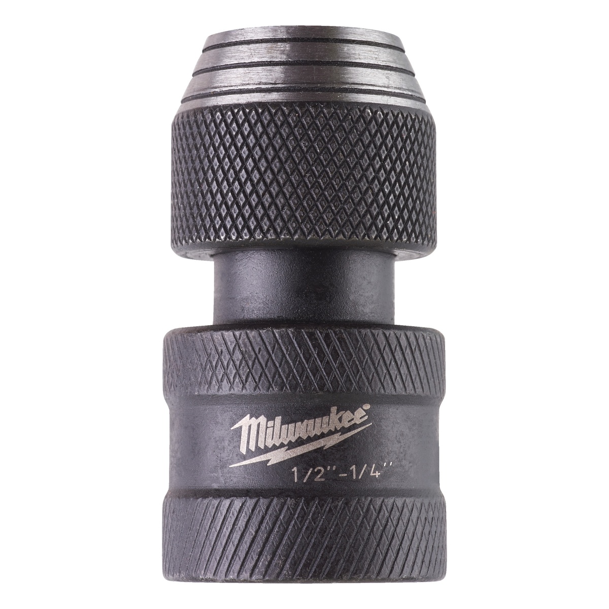 Milwaukee Bitadapter ½″ Vierkant auf ¼″ Sechskant x 50 mm, SHOCKWAVE, Kugelverriegelung