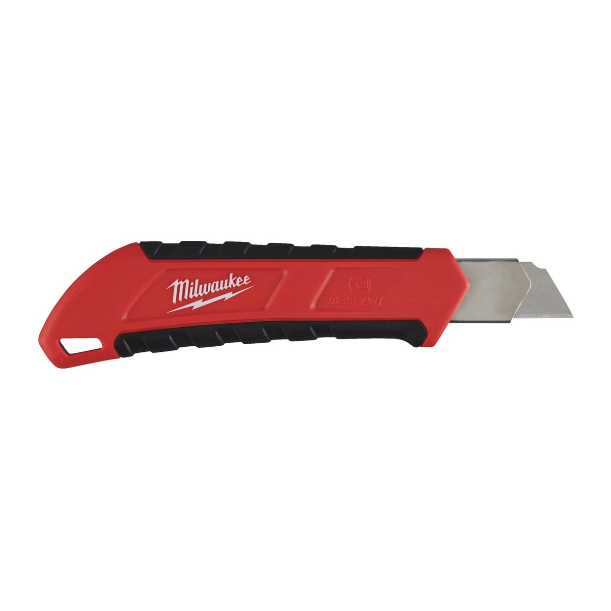 Milwaukee Cuttermesser mit Abbrechklinge, Metall-Feststellrad mit Schnellgewinde, Softgrip