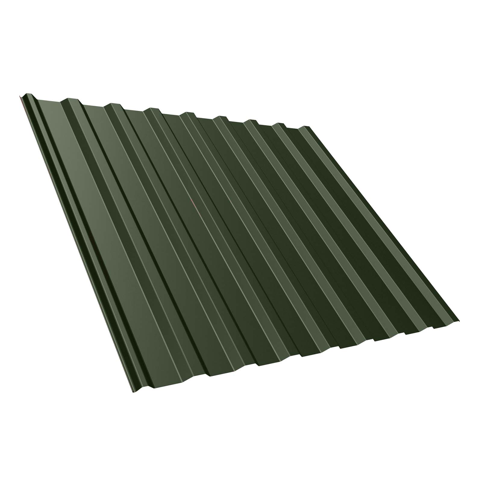 Trapezblech T20M Dach, 0,75 mm, Antikondensbeschichtet, RAL 6020 Chromoxidgrün, 6400 mm Länge
