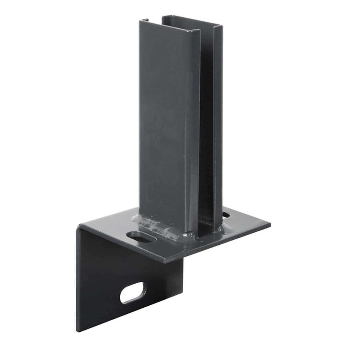 Alberts Pfostenträger für Zaunpfosten 60 x 40 mm auf L-Randsteinen, anthrazit RAL 7016 - 1 Stk. Alberts Pfostenträger für Zaunpfosten 60 x 40 mm auf L-Randsteinen, anthrazit RAL 7016 - 1 Stk.