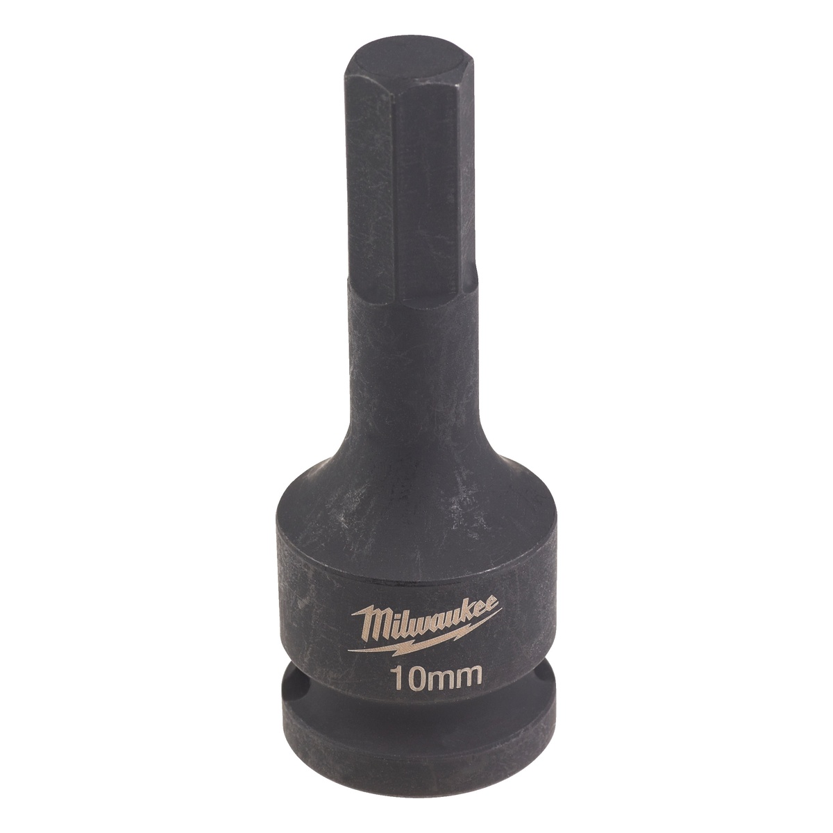 Milwaukee Kraft-Biteinsatz Innensechskant 10 mm x 67 mm, ½″ Vierkant, für Schlagschrauber