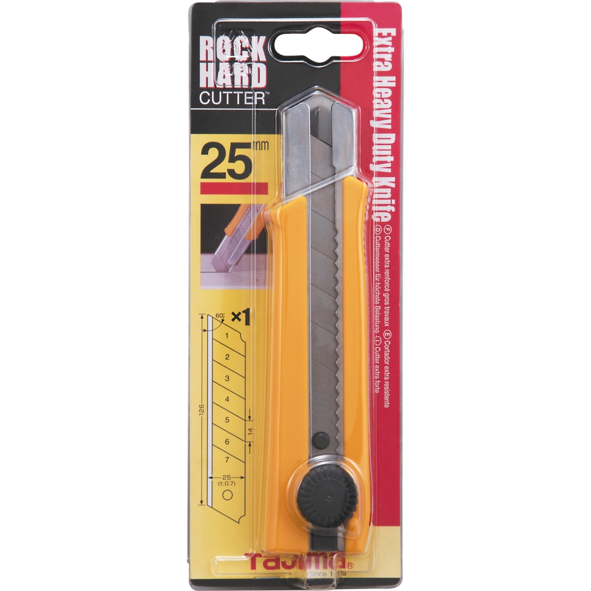 Tajima Lc Cutter 25 mm 1 Rock Hard Klinge Dial Lock - 1 Stk.