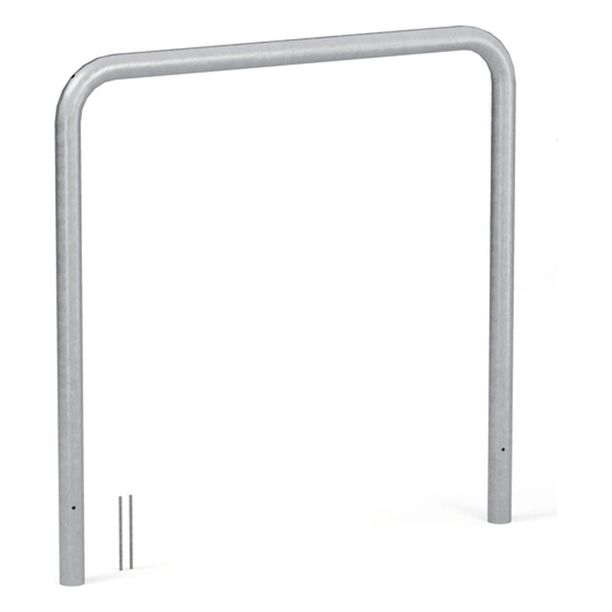 Alberts Schutzbügel Ratio ohne Querrohr, mit Erdanker, 1000 x 1200 x 60 mm, Stahl roh, feuerverzinkt passiviert - 1 Stk.