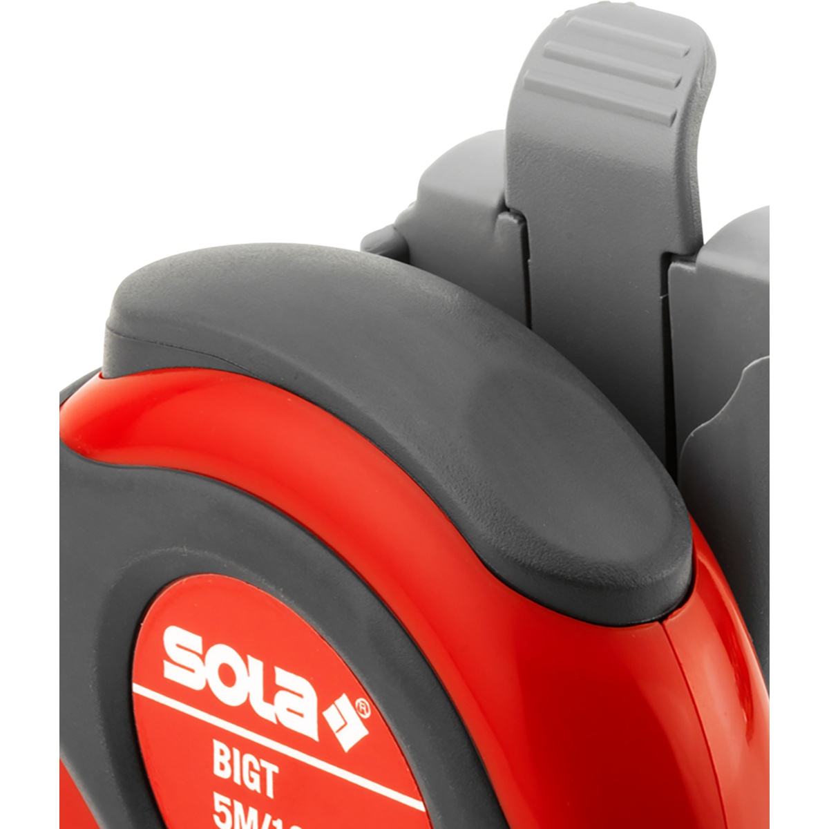 Sola Rollbandmaß BIG T 5, 5 m x 19 mm, EG-Genauigkeitsklasse I, transparenter Endhaken