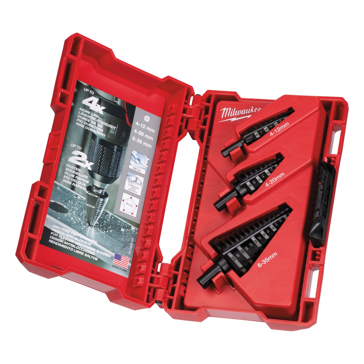 Milwaukee Stufenbohrer 3-teiliges Set - 1 Stk.