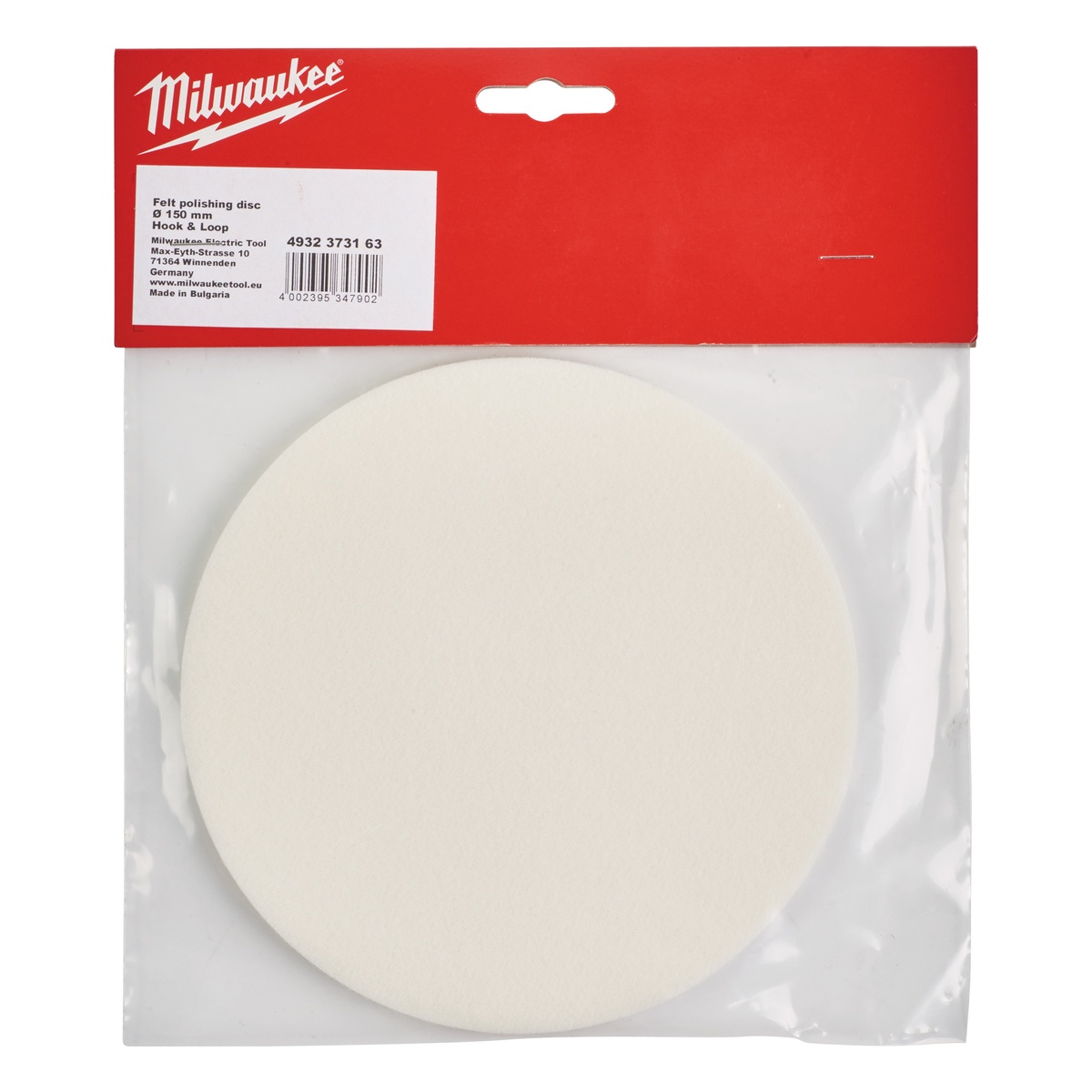 Milwaukee Filzpolierscheibe weich, 150 mm