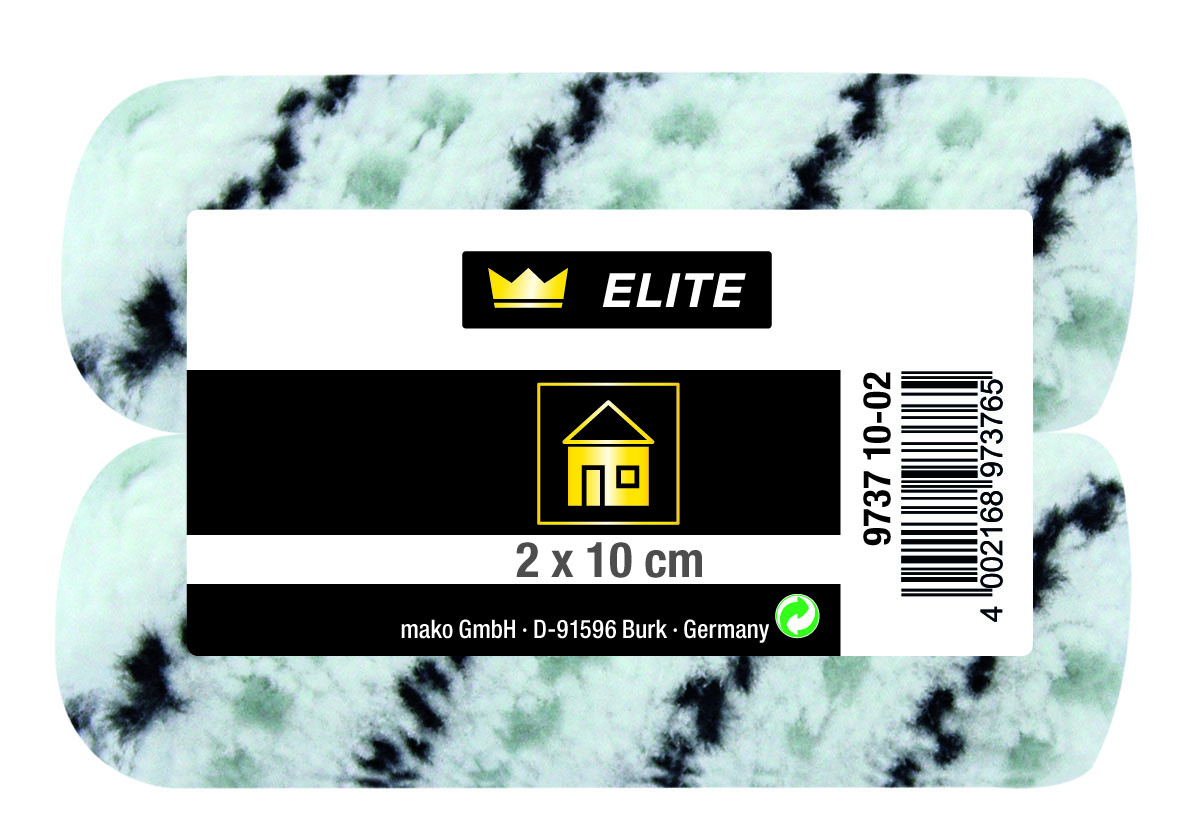 Mako Elite Heizkörper-Ersatzwalzen black-line, 10 cm, 2 stk.