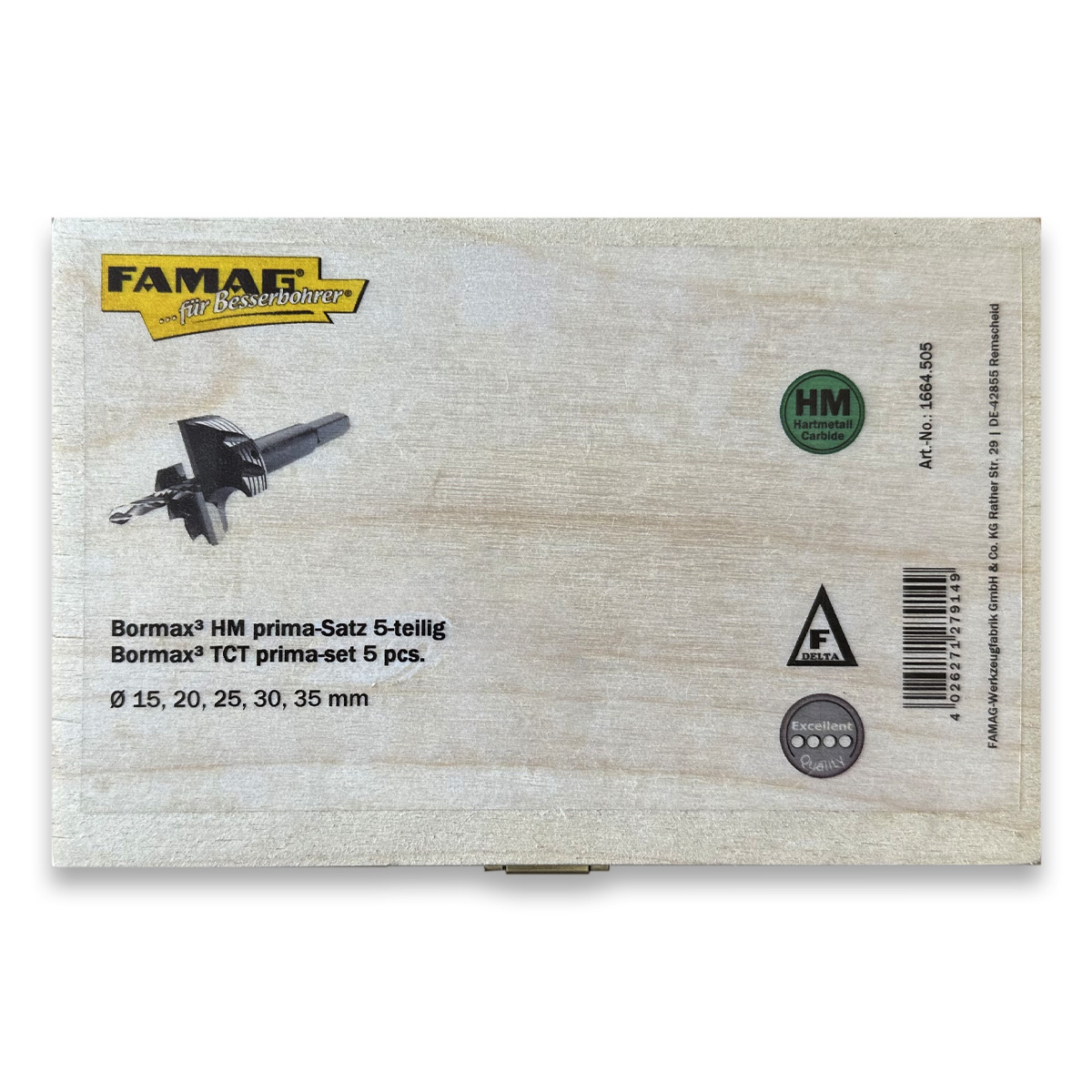 FAMAG Bormax3 HM prima Excellent Set 15, 20, 25, 30, 35 mm