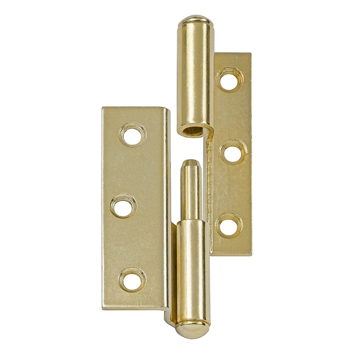 Vormann Normenscharnier links gekröpft, 50 x 35 mm vermessingt, 1 Stk. Vormann Normenscharnier links gekröpft, 50 x 35 mm vermessingt, 1 Stk.