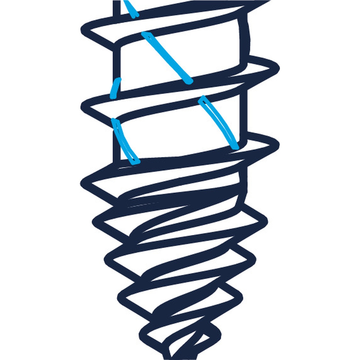 Reisser RP-TD-P Sandwich-Bohrschraube 6,0x126 mm, E22, Bimetall (Edelstahl A2/Stahl), Teilgewinde, SW8, Stahl-UK - 100 Stk.