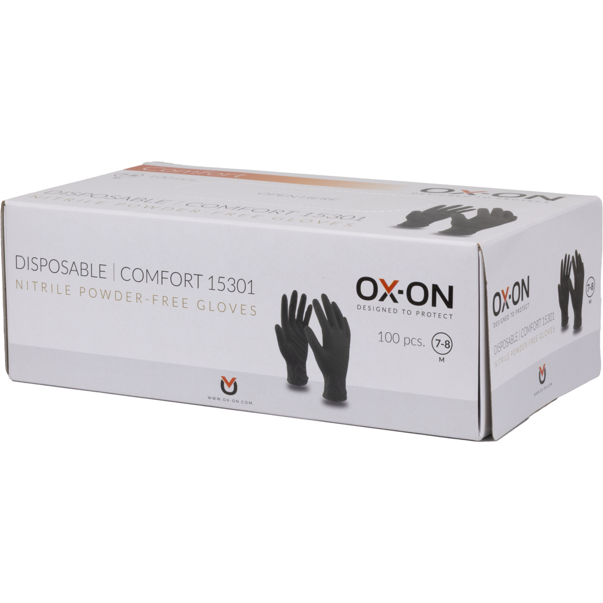 OX-ON Einweghandschuhe Disposable Comfort 15301, Größe 8/M, 100 Stk.