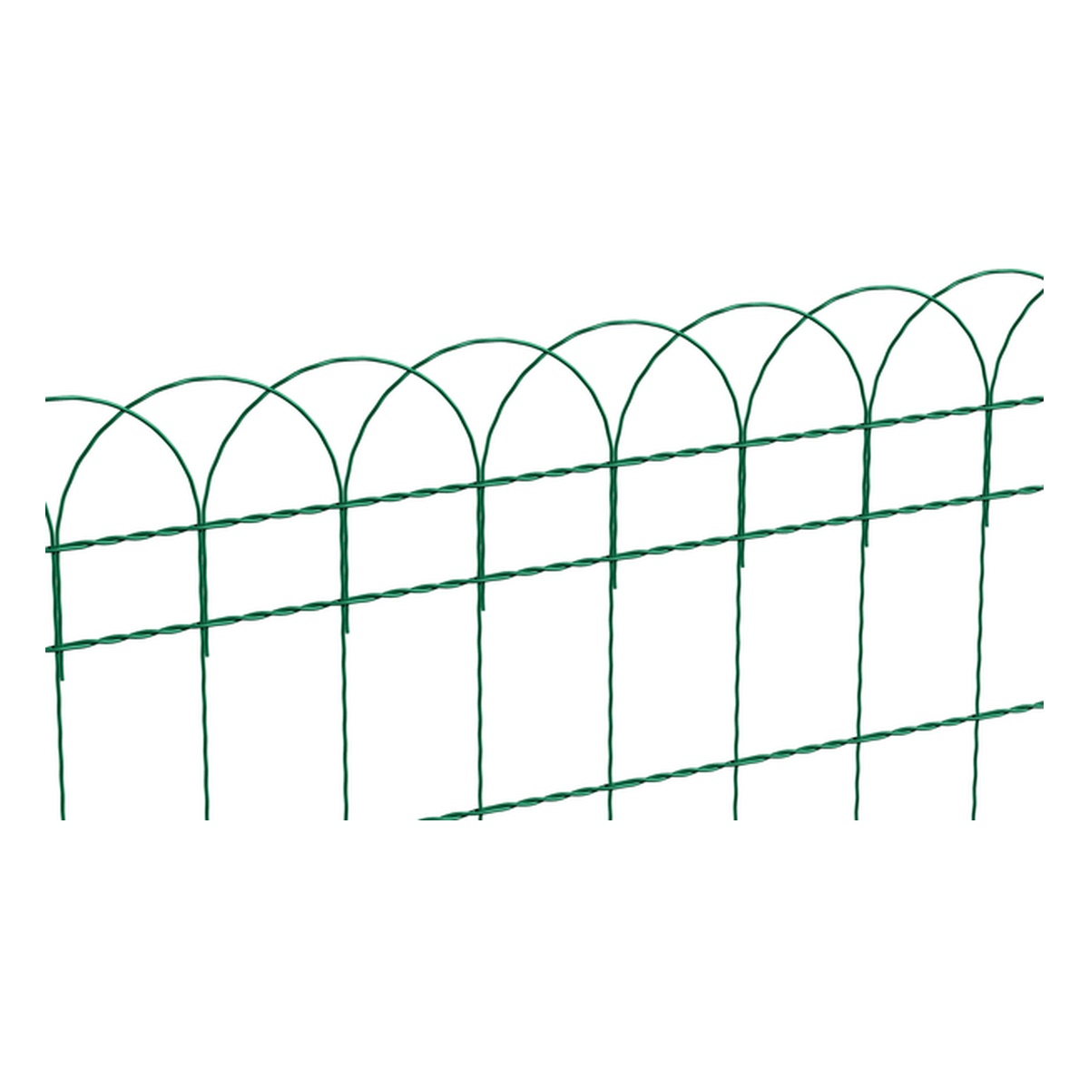 Alberts Ziergeflecht Rondo, 10,8 x 650 x 10000 mm, Stahl roh, verzinkt grün kunststoffbeschichtet - 1 Stk.
