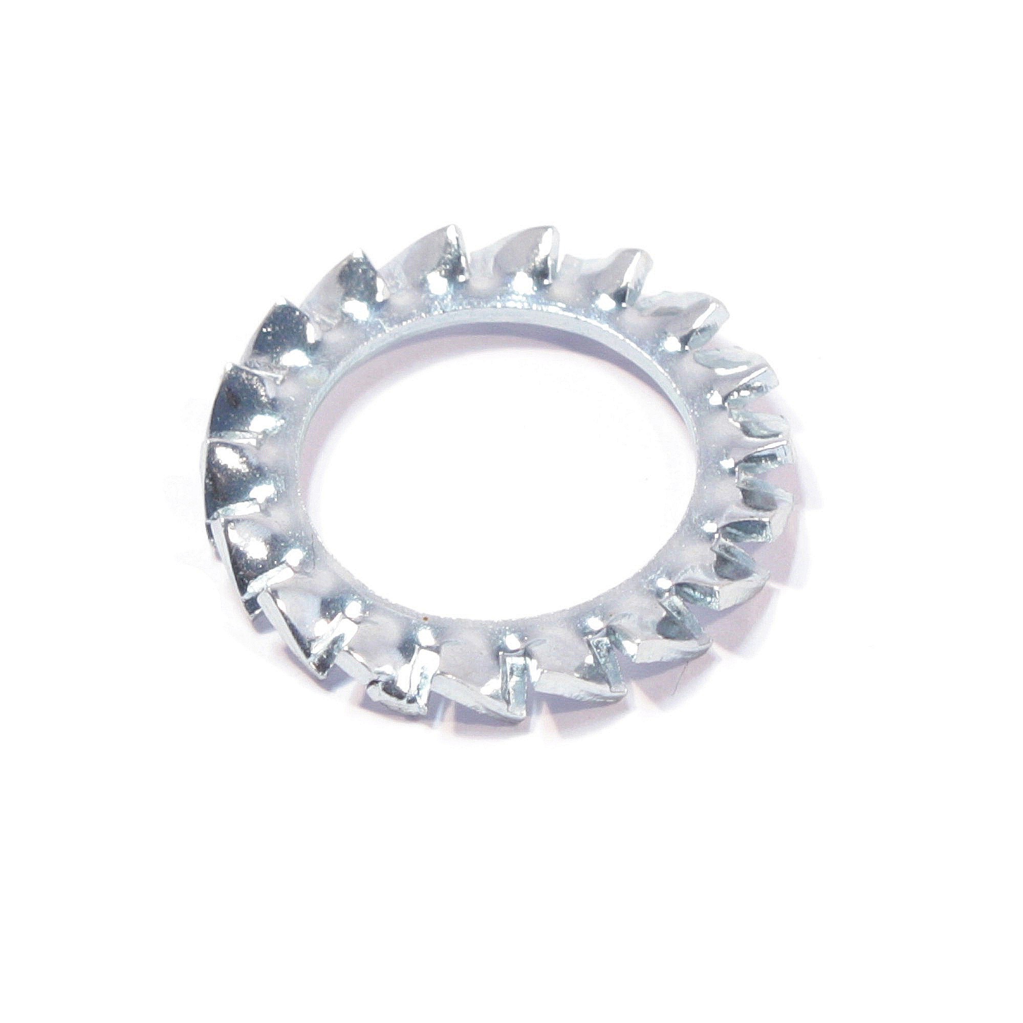 Federstahl 8,4 x 15 x 0,8 mm DIN 6798 Stahl galvanisch verzinkt, Form A, Fächerscheiben, außengezahnt Federstahl 8,4 x 15 x 0,8 mm DIN 6798 Stahl galvanisch verzinkt, Form A, Fächerscheiben, außengezahnt