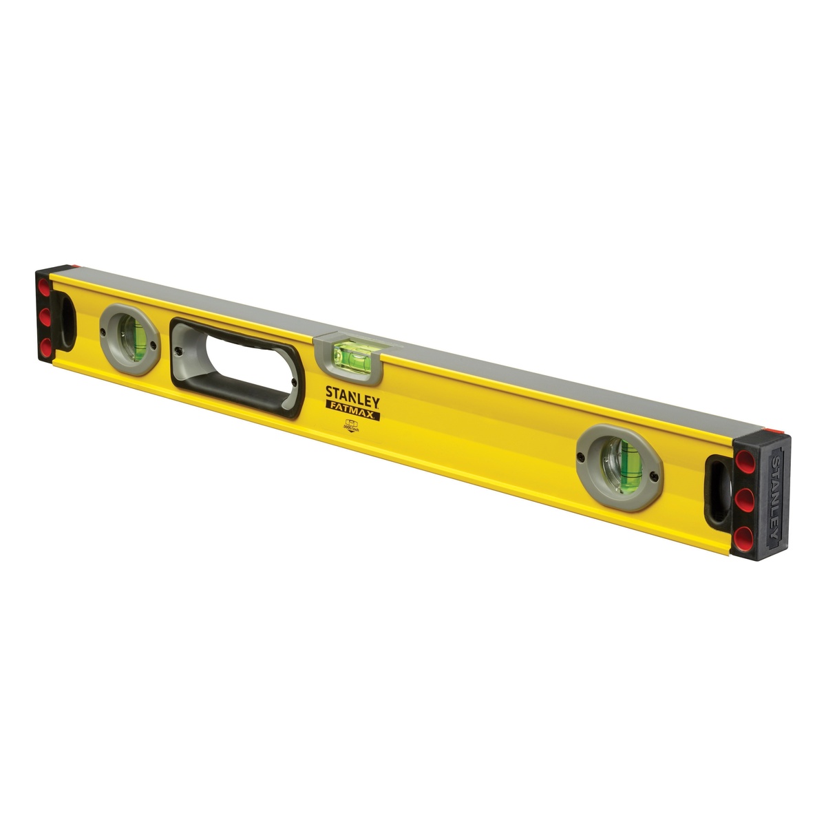 Stanley Wasserwaage FATMAX II 165 cm, Aluminium-Kastenprofil, 3 Libellen, ± 0,5 mm/m