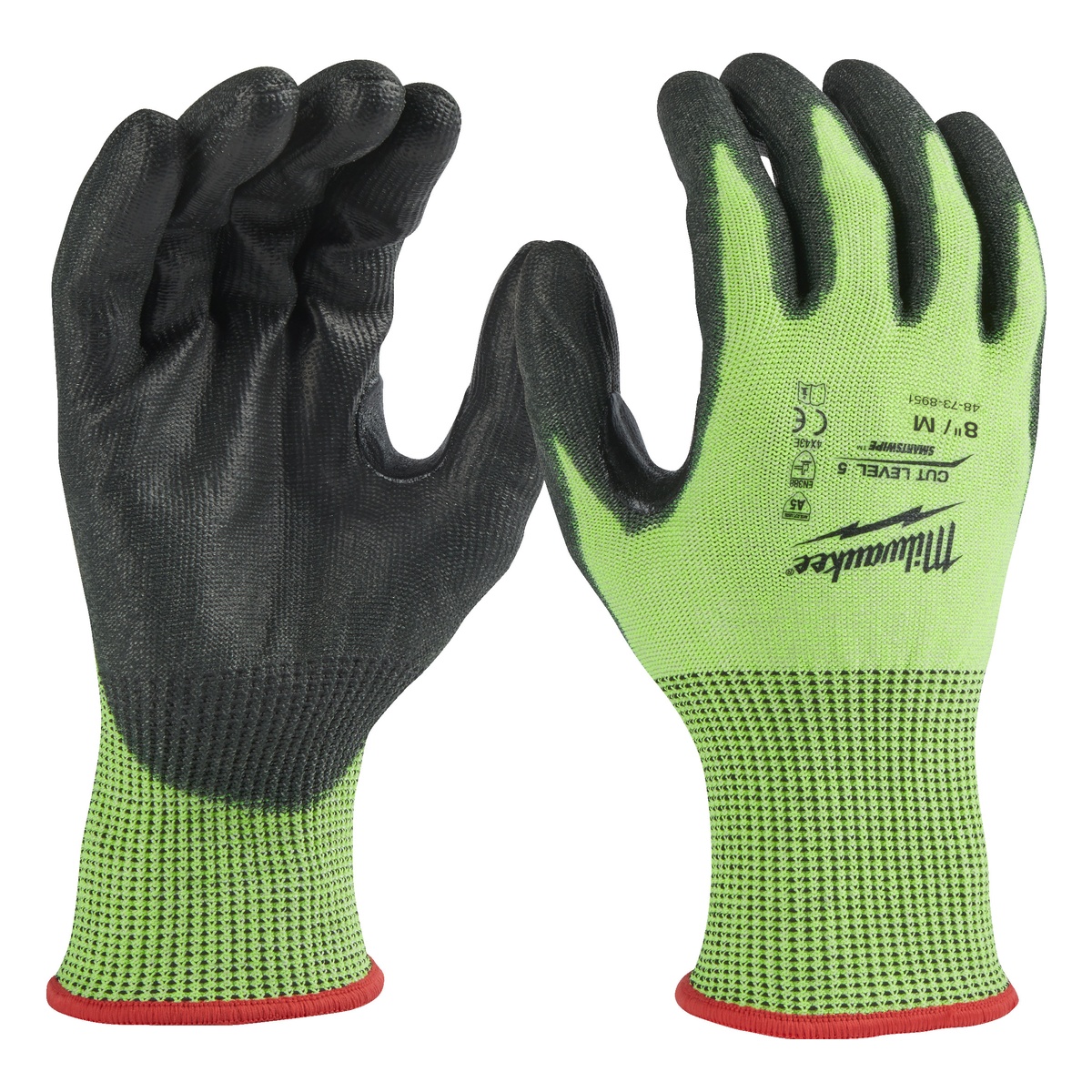 Milwaukee Hi-Vis Schnittschutzhandschuhe Klasse 5/E Größe 8 (M) - 1 Stk.