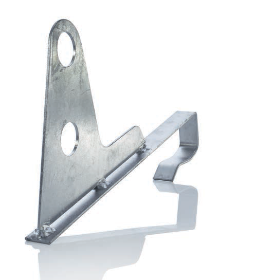 Overhoff Schneefangrohrstützen für Rohre, verzinkt Overhoff Schneefangrohrstützen für Rohre, verzinkt