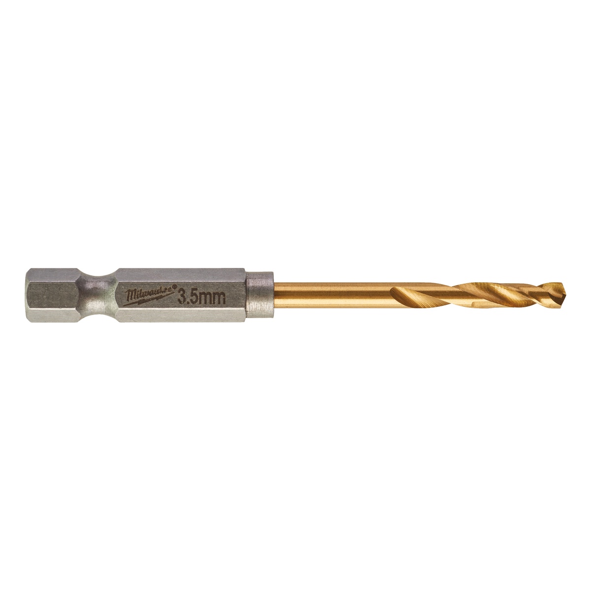 Milwaukee SHOCKWAVE Metallbohrer HSS-G RED HEX Titan 1/4" 3,5 mm - 10 Stk.