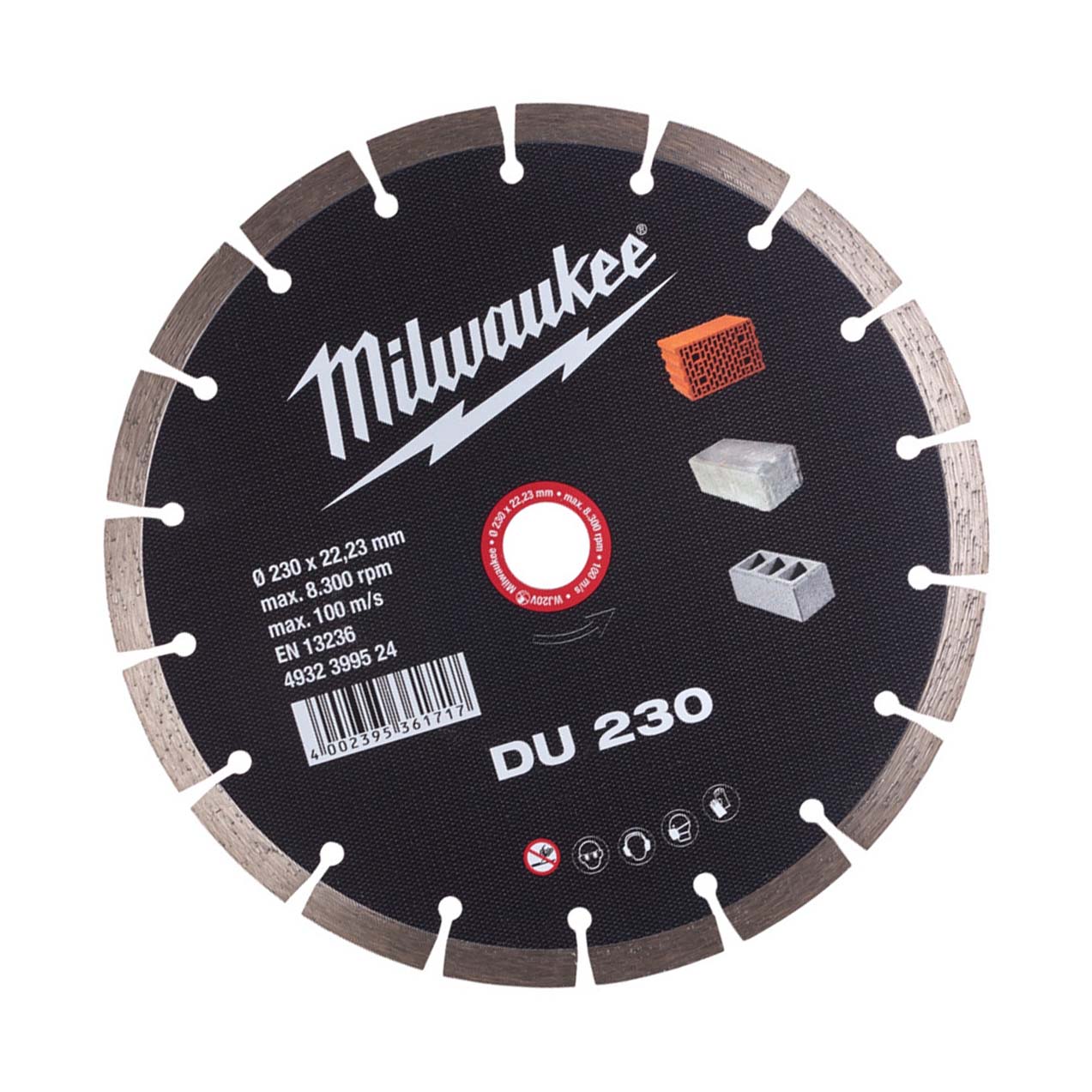 Milwaukee Diamanttrennscheibe DU Ø 230 mm Universal - 1 Stk.