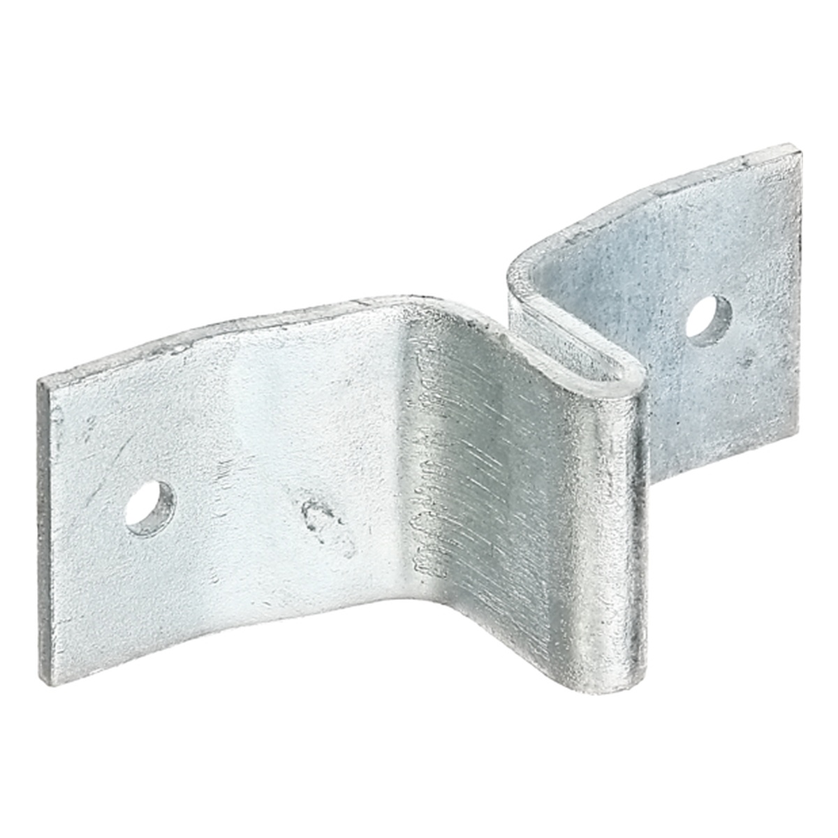 Alberts Lasche für Zaunpfosten aus T-Profil, 148 x 108 x 40 mm, Stahl roh, feuerverzinkt - 1 Stk.