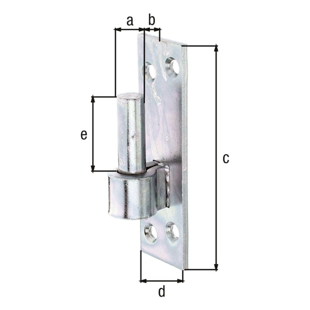 Alberts Kloben auf Platte, zum Aufschrauben DI-Haken Ø16 mm 133x40, Eng
