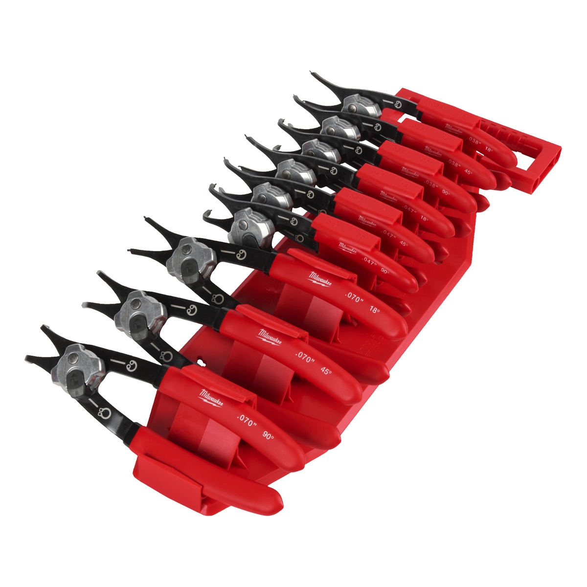 Milwaukee Sicherungsringzangen-Set, 9tlg.