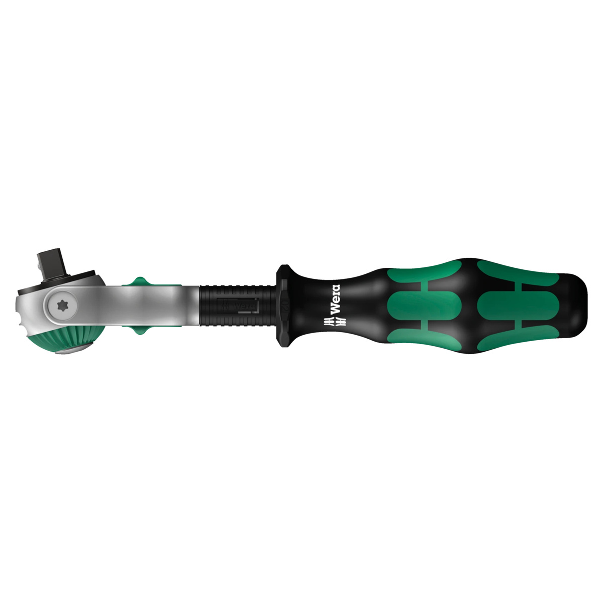 Wera Zyklop Speed-Knarre 8000 A, 1/4 Zoll, 152 mm, schwenkbarer Kopf, 72 Zähne, Schnelldrehhülse