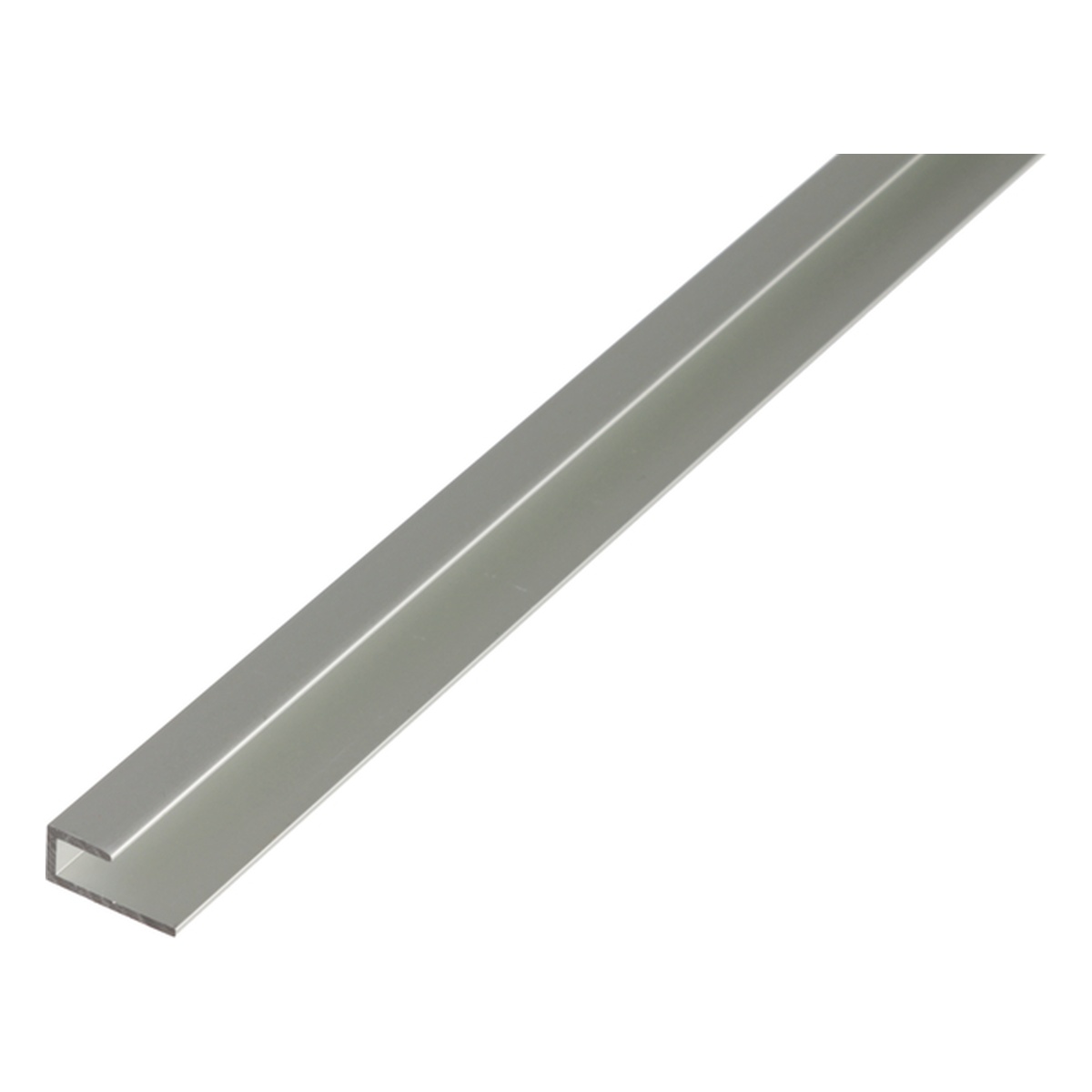 Alberts Abschlussprofil, selbstklemmend, 20 x 2000 x 9 mm, Aluminium, silberfarbig eloxiert - 1 Stk.