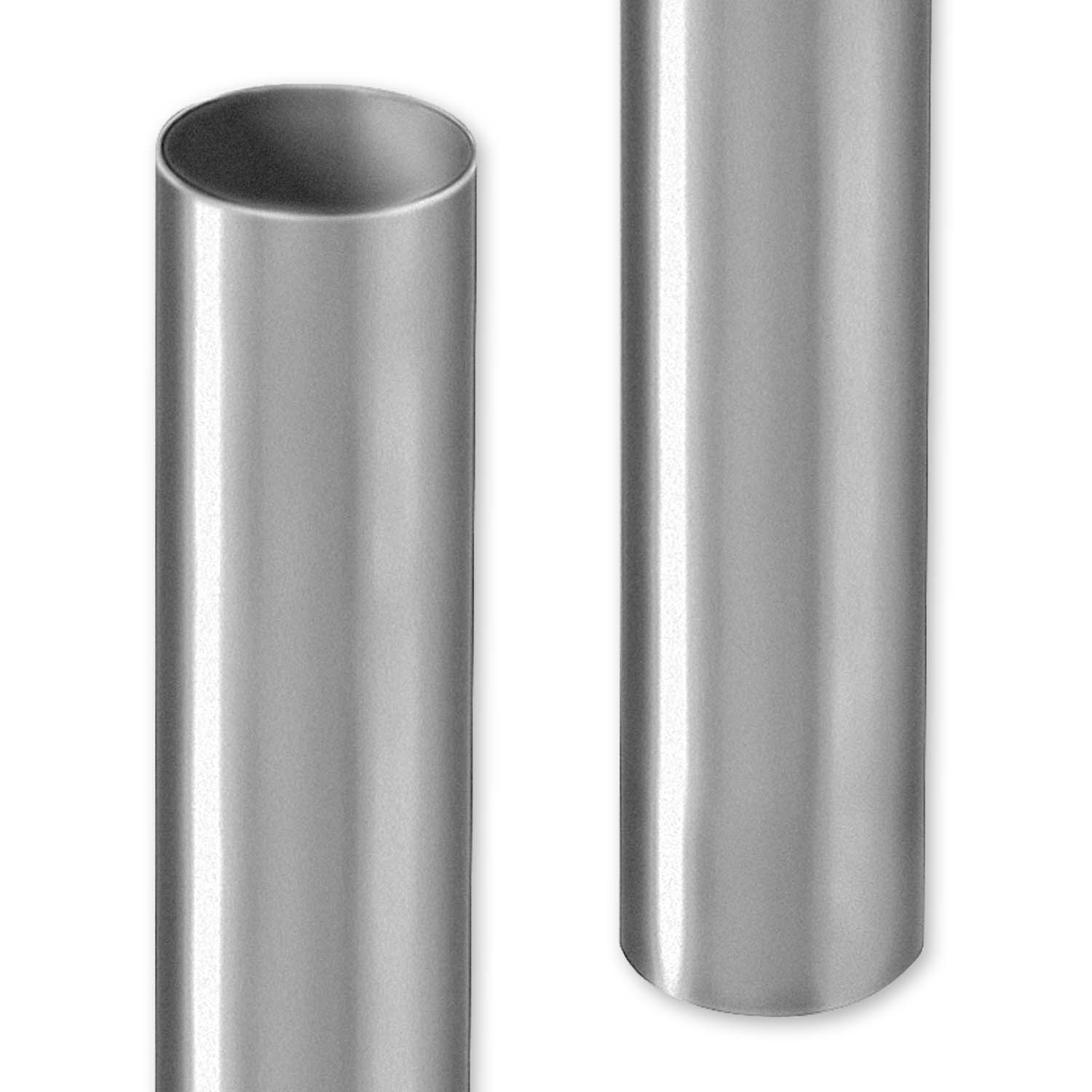 Zambelli Fallrohr 120 mm, Länge 2 m, Titanzink