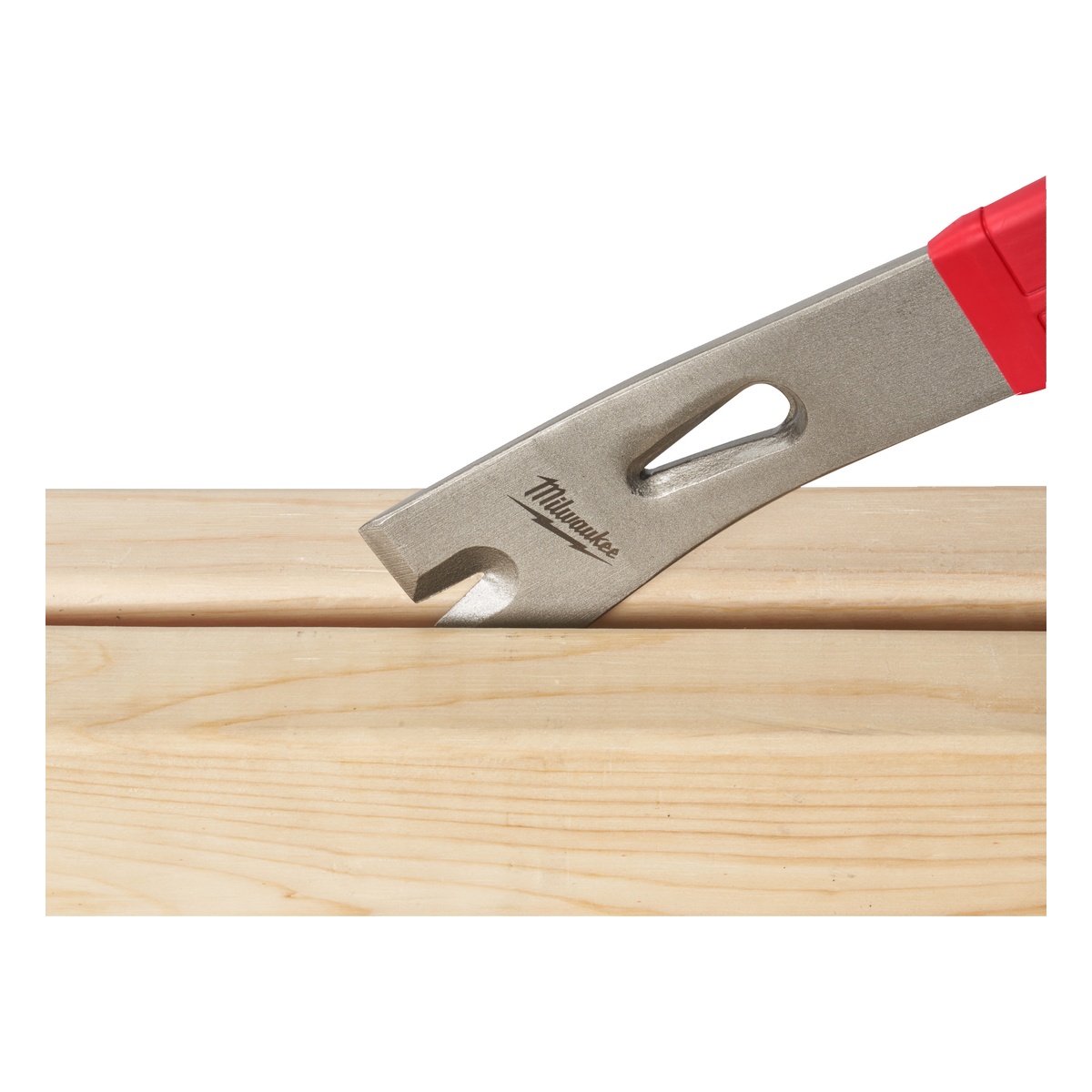 Milwaukee Nagel- und Brecheisen 305 mm (12 Zoll), Ganzstahl, schlagfeste Klaue, abgeschrägte Kante
