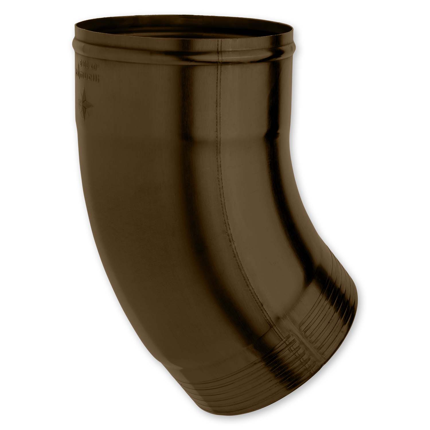 Zambelli Fallrohrbogen 40 Grad 120 mm, einteilig gefalzt, verzinkt, Testa di Moro Zambelli Fallrohrbogen 40 Grad 120 mm, einteilig gefalzt, verzinkt, Testa di Moro