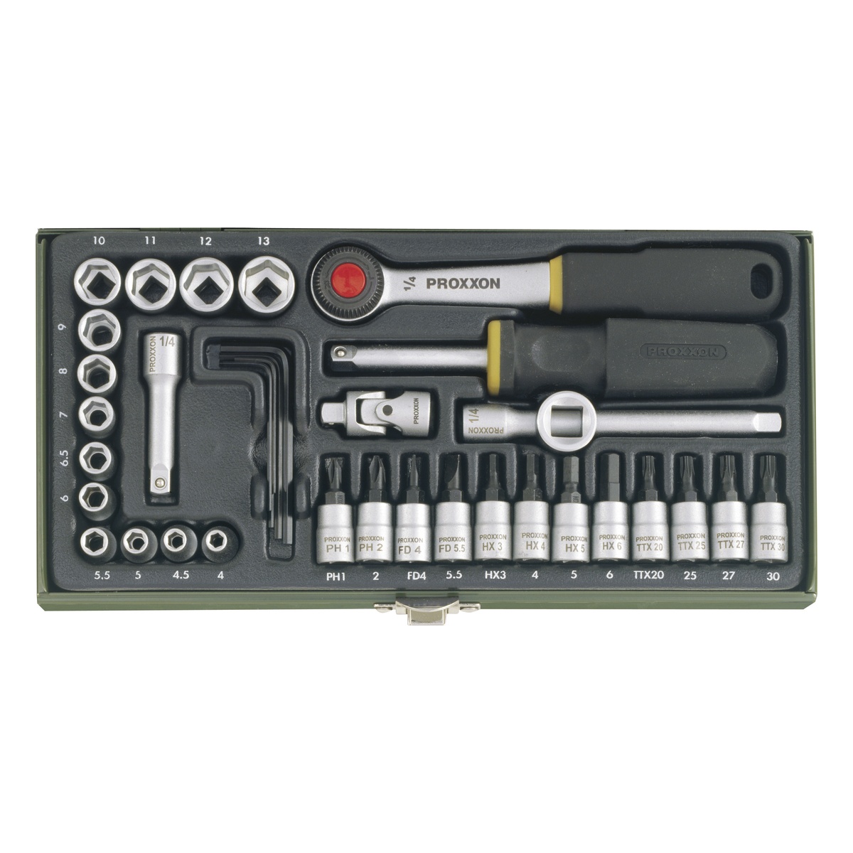 PROXXON Steckschlüsselsatz 1/4" (36-teilig) PROXXON Steckschlüsselsatz 1/4" (36-teilig)