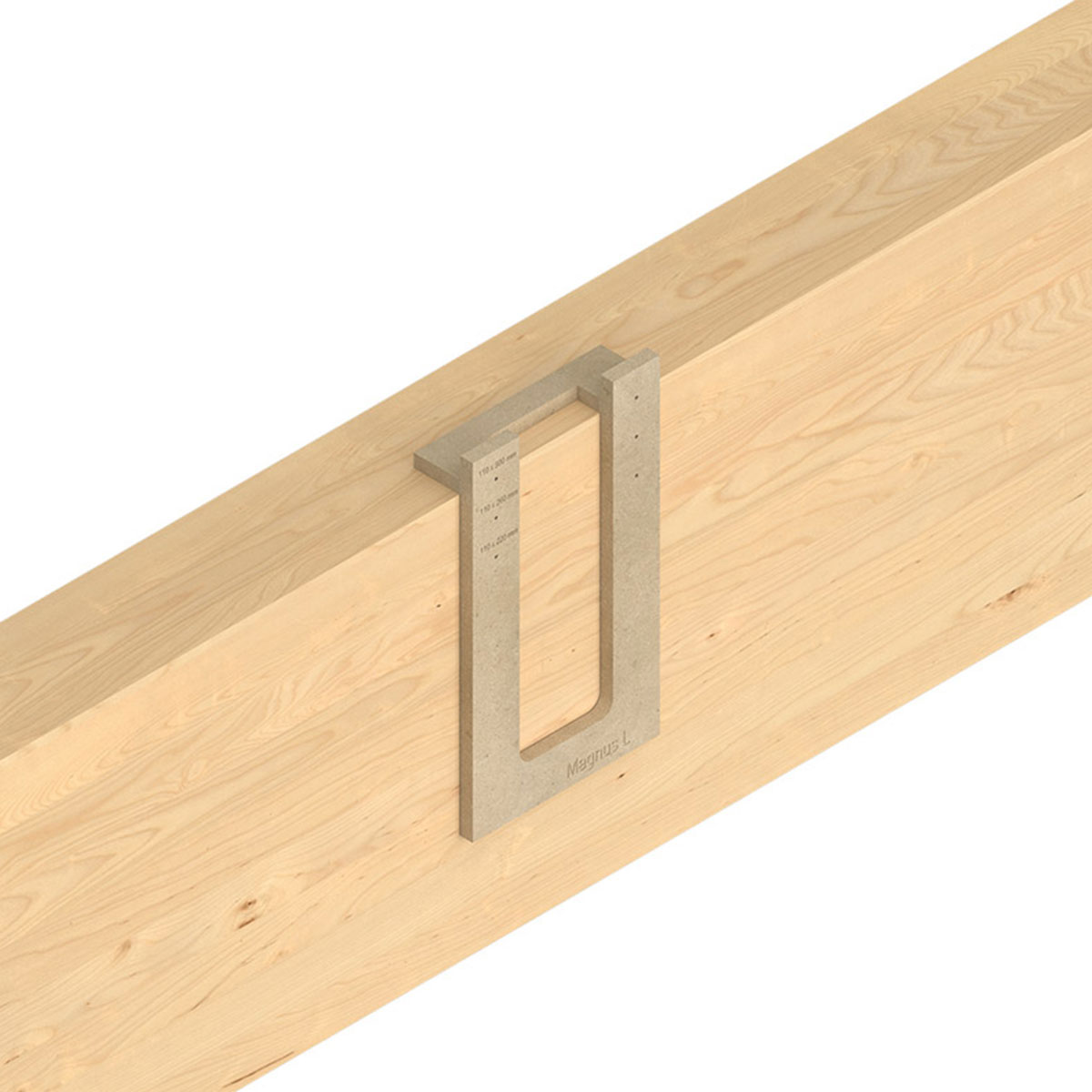 Eurotec Fräs- und Montagelehre Magnus L 460/500/540/580, für Magnus-Einhängeverbinder - 1 Stk.