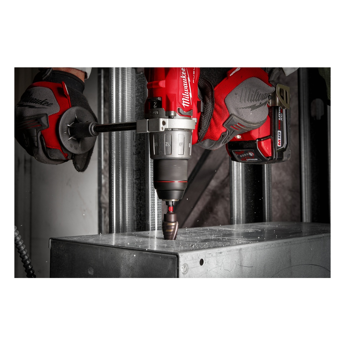 Milwaukee SHOCKWAVE Stufenbohrer 4 bis 12 mm, 2-mm-Stufen, 1/4 Zoll Sechskant, schlagfest