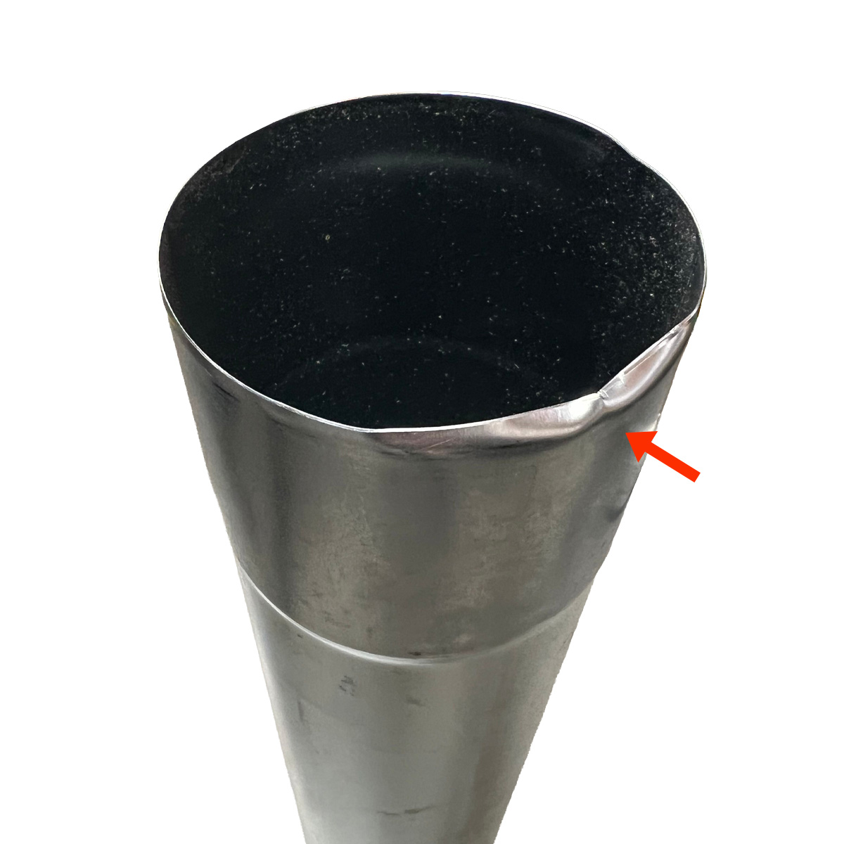 Zambelli Fallrohr 100 mm, Länge 2 m, Titanzink